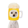 Cute Pet Puppy, Dog Cat Hat Beer Glass