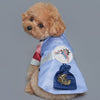 Dog and Cat Blue Prince Hanbok with Pouch Detail