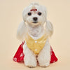 Dog and Cat Cute Red Hanbok