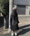 Pleated Skirt Korean Japanese School Y2K Office Look